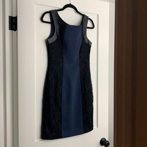 Black and Blue Cocktail Dress